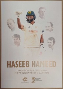 Haseeb Hameed Championship Winning Captain Print