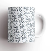 England Lion Print Mug