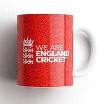 We Are England Cricket Red Lion Mug