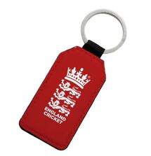 ECB Red Leather Keyring