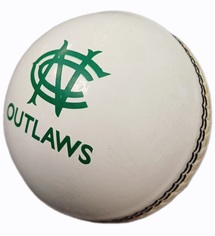 Outlaws Full Size Cricket Ball - White