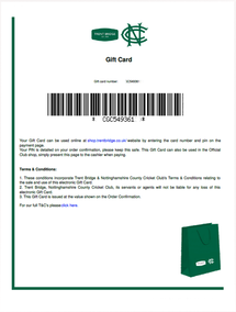 E Gift Card