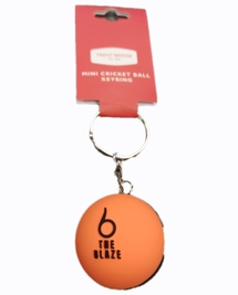 THE BLAZE PVC Cricket Ball Keyring