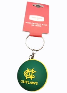 OUTLAWS PVC Cricket Ball Keyring