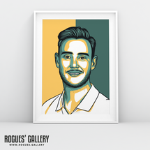 Rogues' Gallery A3 Print - Stuart Broad