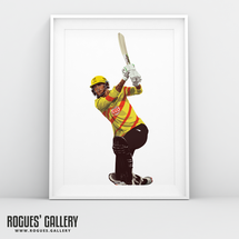 Rogues' Gallery A3 Print - Alex Hales in The Hundred 1