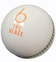 White The Blaze Cricket Ball