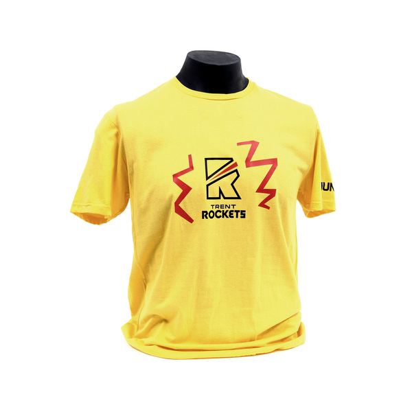 2023/24 Trent Rockets Junior Yellow Graphic Tee