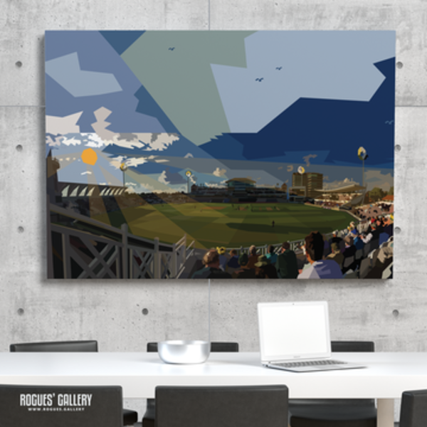 Rogues' Gallery A3 Print - T20 Evening at Trent Bridge Option 2