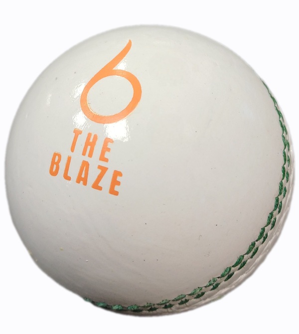 White The Blaze Cricket Ball